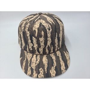 Vintage Blank Camo Hat Cap Foam Rope Snapback Hunt Fish Plain Men Brown Beige